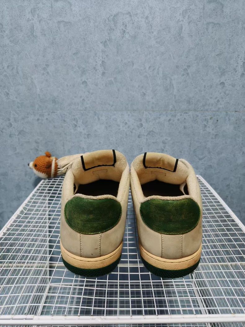 Gucci Gucci White Green Vintage Style Sneakers Size US 9.5 / EU 42-43 - 5 Thumbnail
