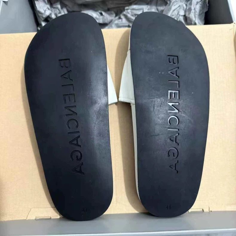 Balenciaga Balenciaga Sheep Leather Slide Sandals White Size US 10 / EU 43 - 8 Thumbnail
