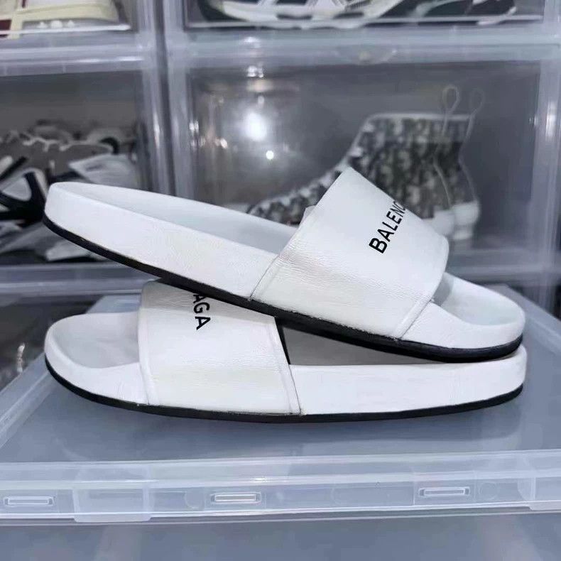 Balenciaga Balenciaga Sheep Leather Slide Sandals White Size US 10 / EU 43 - 6 Thumbnail