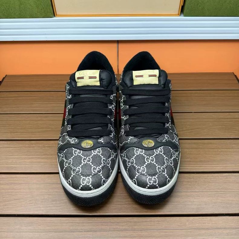 Gucci Gucci Sneakers Black Grey Size 43.5 Size US 10.5 / EU 43-44 - 4 Thumbnail