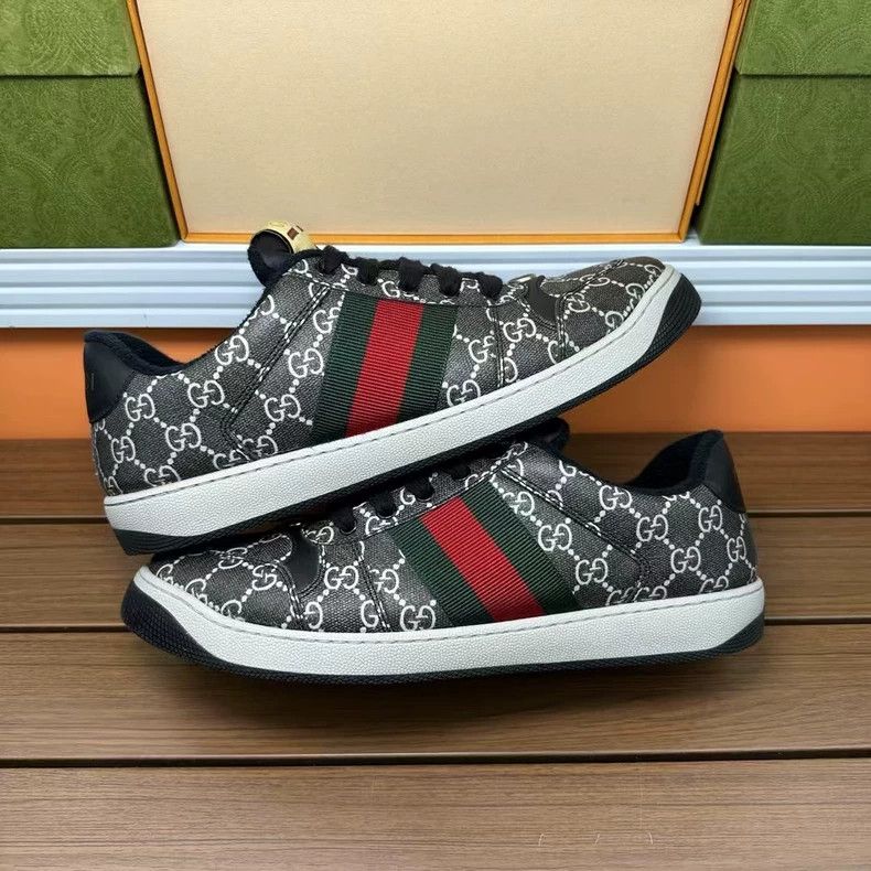 Gucci Gucci Sneakers Black Grey Size 43.5 Size US 10.5 / EU 43-44 - 7 Thumbnail
