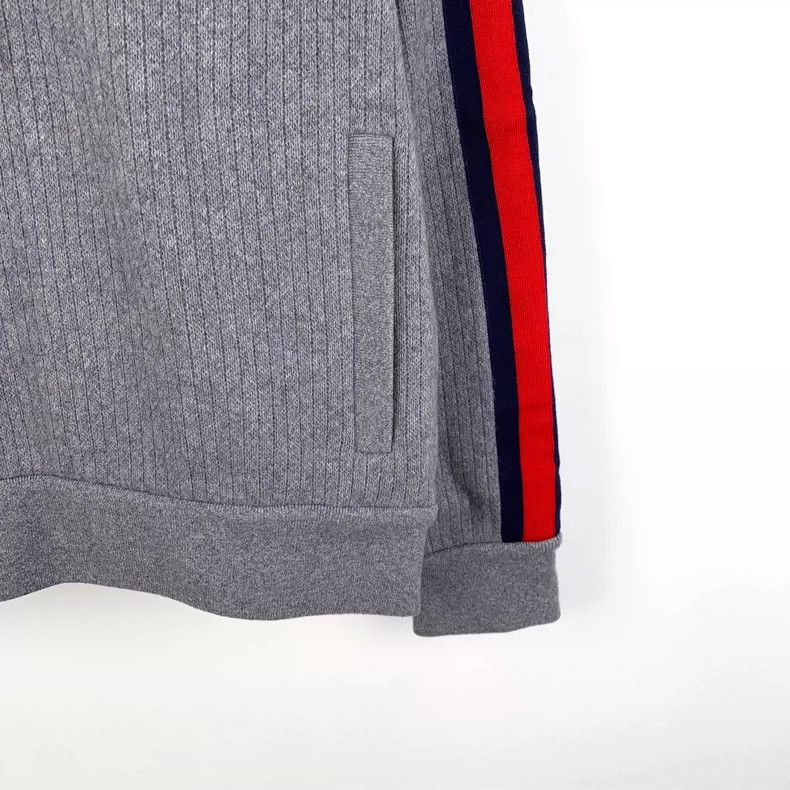 Gucci Gucci Gray Side Stripe Hooded Sweatshirt Size US S / EU 44-46 / 1 - 4 Thumbnail