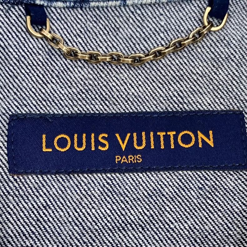 Louis Vuitton Louis Vuitton Blue Tie-Dye Logo Short Sleeve Shirt Size US M / EU 48-50 / 2 - 5 Thumbnail