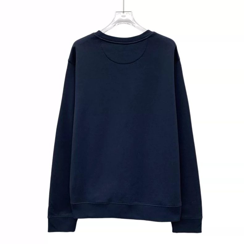 Valentino Valentino Blue Logo Embroidered Long Sleeve Sweatshirt Size US M / EU 48-50 / 2 - 2 Thumbnail