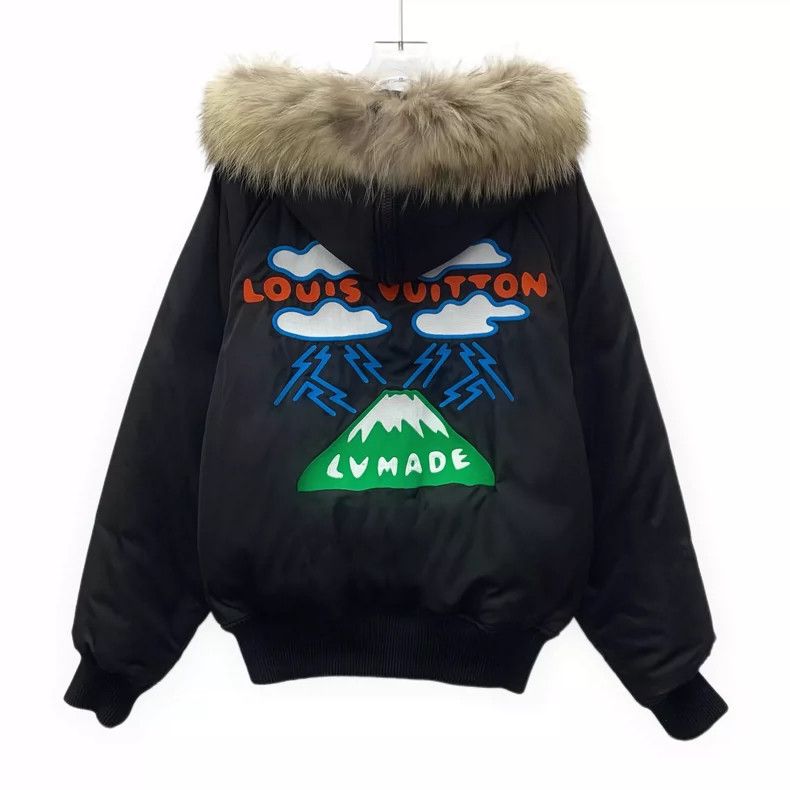 Louis Vuitton Louis Vuitton Black Hooded Down Jacket Size US M / EU 48-50 / 2 - 2 Thumbnail