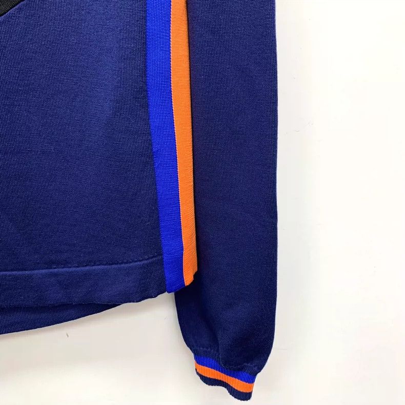 Louis Vuitton Louis Vuitton Navy Strip Wool Half-Zip Sweatshirt Size US M / EU 48-50 / 2 - 4 Thumbnail