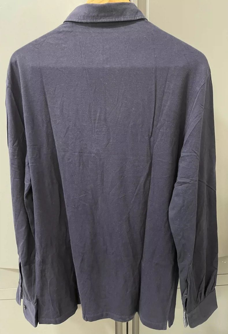 Ermenegildo Zegna Ermenegildo Zegna Long Sleeve Polo Shirt Size US L / EU 52-54 / 3 - 2 Thumbnail