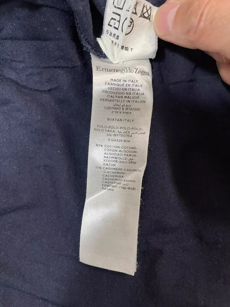Ermenegildo Zegna Ermenegildo Zegna Long Sleeve Polo Shirt Size US L / EU 52-54 / 3 - 7 Thumbnail