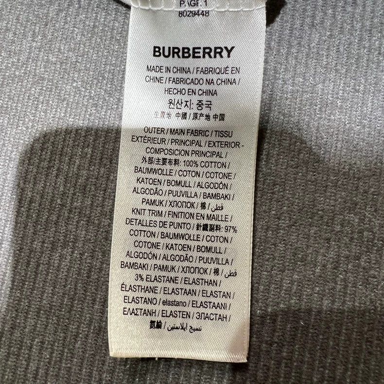 Burberry Burberry White Logo Short Sleeve Shirt Size US M / EU 48-50 / 2 - 5 Thumbnail