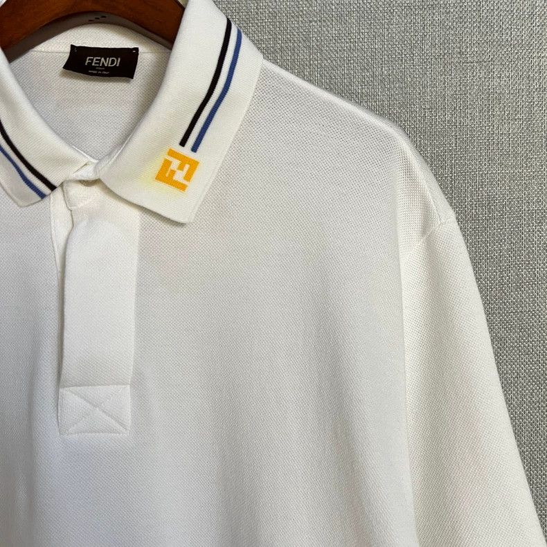 Fendi Fendi White Polo Short Sleeve Shirt Size US S / EU 44-46 / 1 - 3 Thumbnail