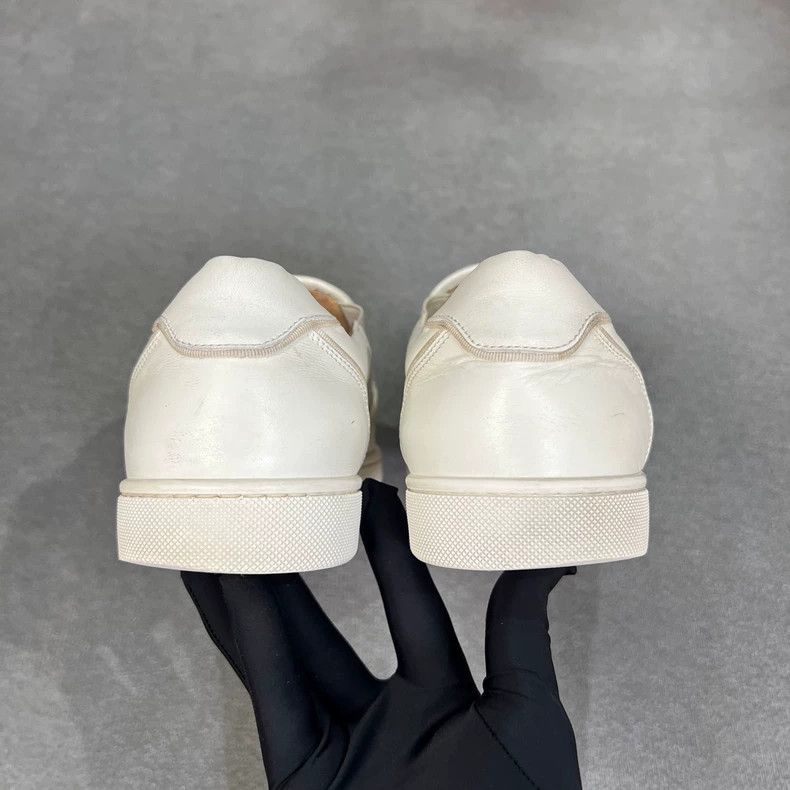 Christian Louboutin Christian Louboutin White Low-Top Sneakers Size US 9.5 / EU 42-43 - 6 Thumbnail