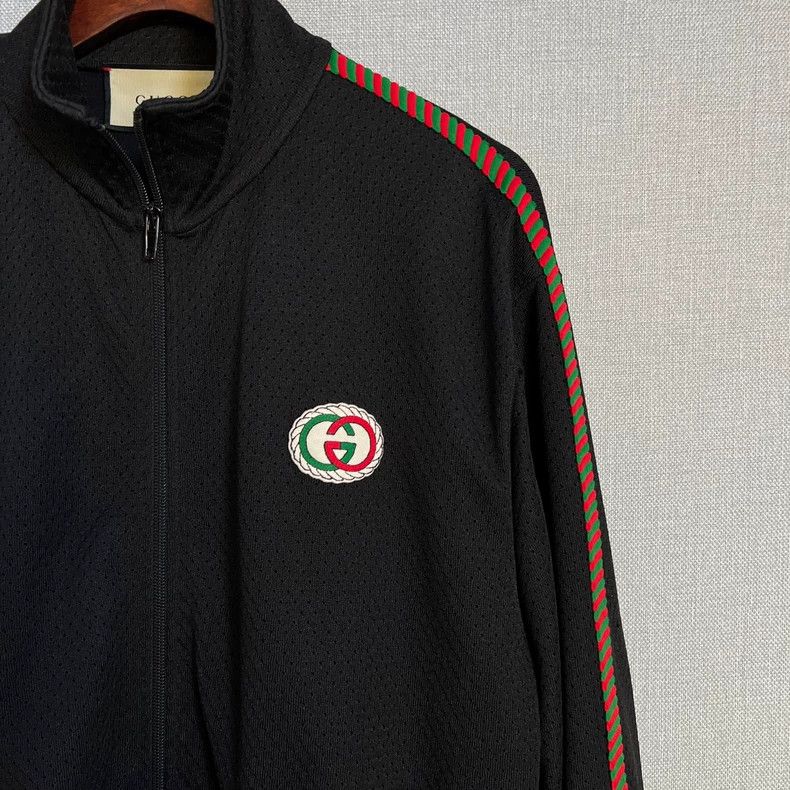 Gucci Gucci Black Double G Logo Jacket Size US M / EU 48-50 / 2 - 3 Thumbnail