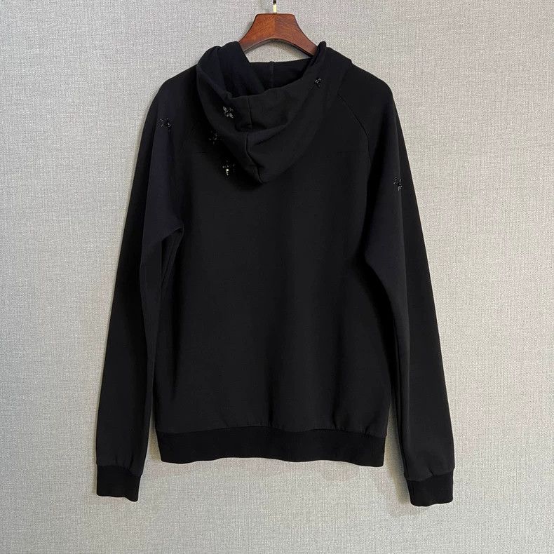 Dior Dior Black Embroidered Logo Hoodie Size XL Size US XL / EU 56 / 4 - 2 Thumbnail