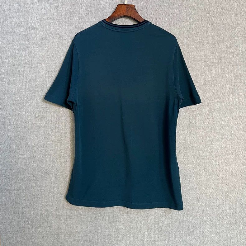 Hermes Hermes Blue Pocket T-Shirt with Logo Size US XL / EU 56 / 4 - 2 Thumbnail