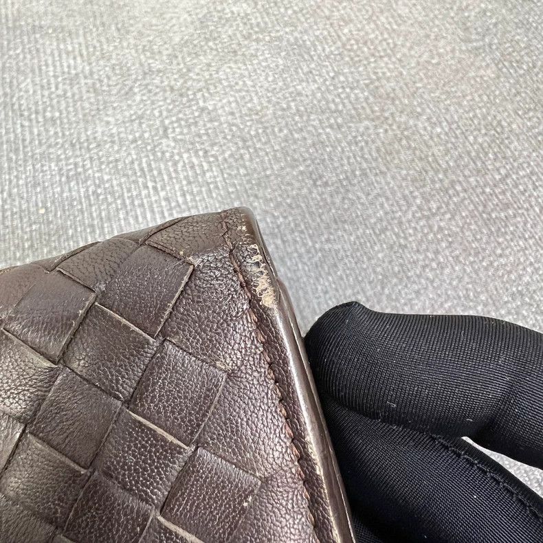 Bottega Veneta Bottega Veneta Brown Woven Leather Wallet Size ONE SIZE - 5 Thumbnail