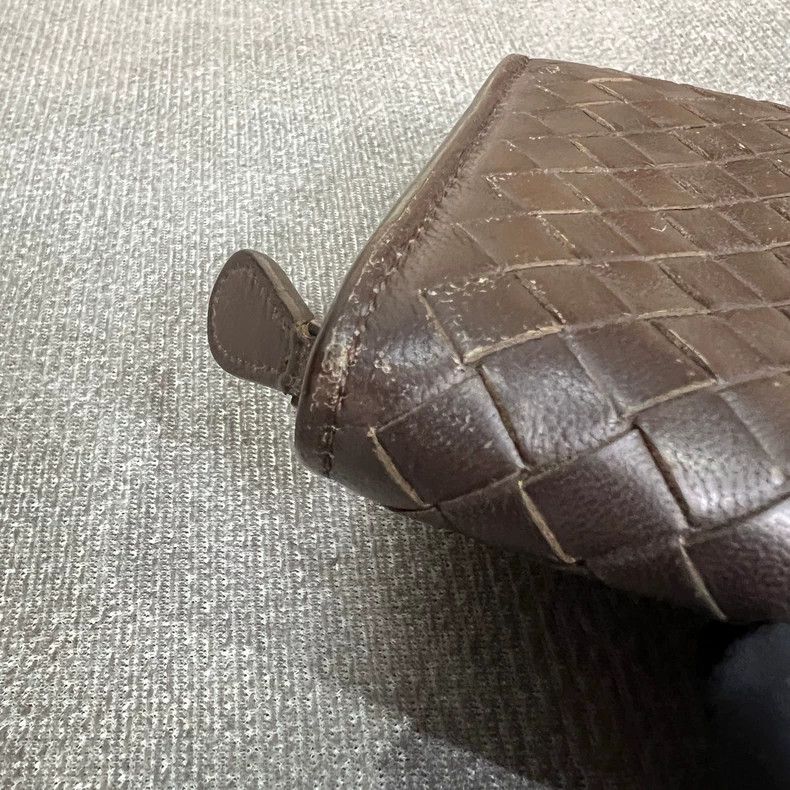Bottega Veneta Bottega Veneta Brown Woven Leather Wallet Size ONE SIZE - 4 Thumbnail