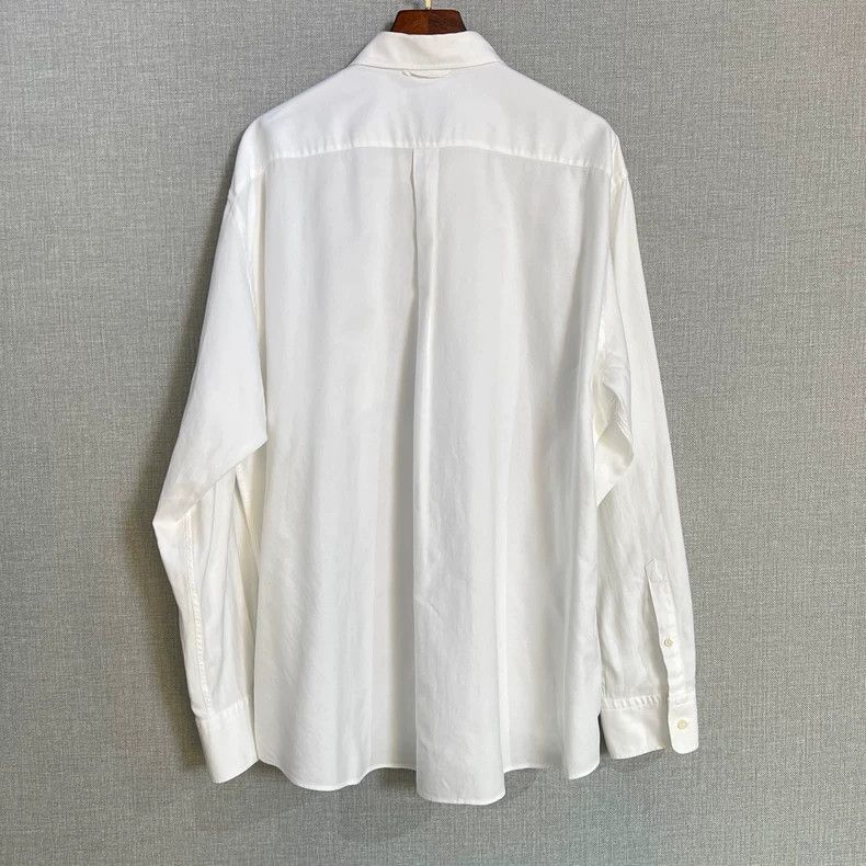 Ermenegildo Zegna White Oxford Shirt by Ermenegildo Zegna Size US XXL / EU 58 / 5 - 2 Thumbnail