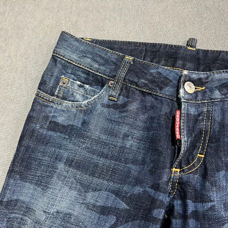 Dsquared2 Dsquared2 Water-Washed Camouflage Print Jeans Size US 42 / EU 58 - 3 Thumbnail