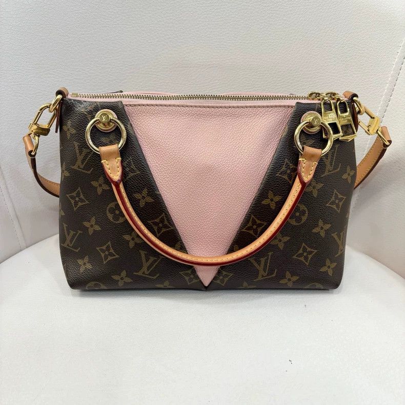 Louis Vuitton LV V Tote BB Pink Leather Handbag Size ONE SIZE - 2 Thumbnail