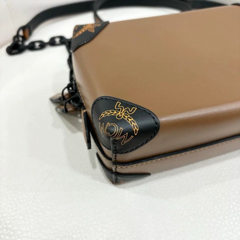 MCM MCM Brown Box Shoulder Crossbody Bag Size ONE SIZE - 4 Thumbnail