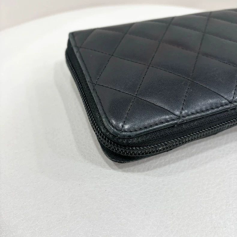 Chanel Chanel Black Quilted Long Wallet Size ONE SIZE - 4 Thumbnail