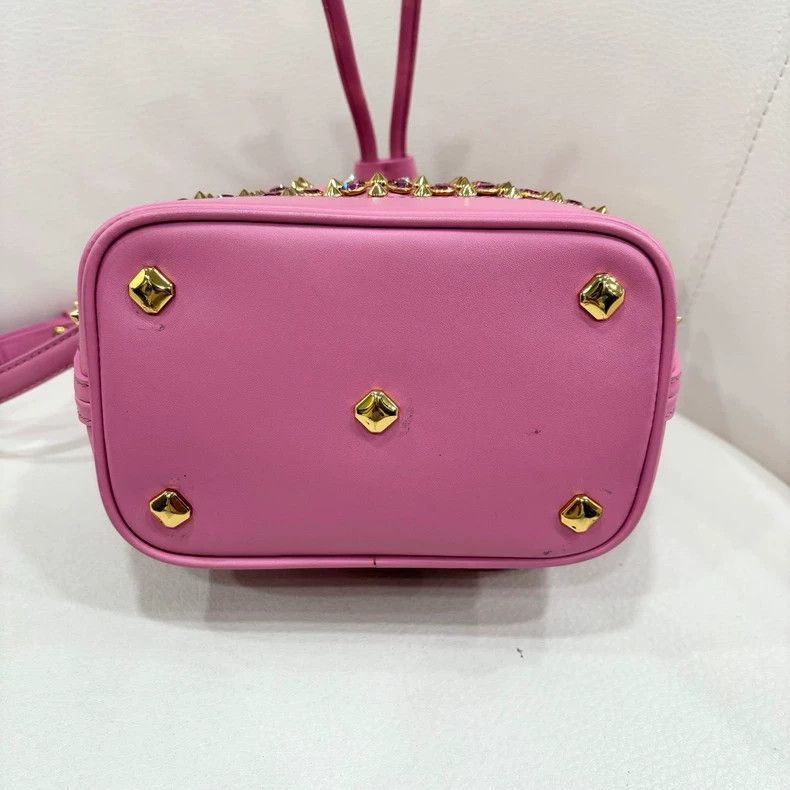 MCM MCM Pink Studded Drawstring Bucket Bag Size ONE SIZE - 3 Thumbnail