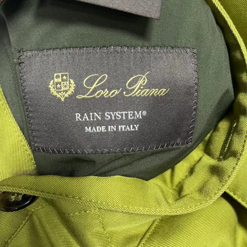 Moncler Loro Piana Green Silk Waterproof Down Jacket Size US M / EU 48-50 / 2 - 3 Thumbnail