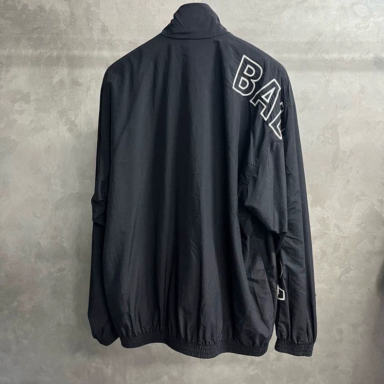 Balenciaga Balenciaga Black Letter Print Zip Jacket Size US XXS / EU 40 - 4 Thumbnail