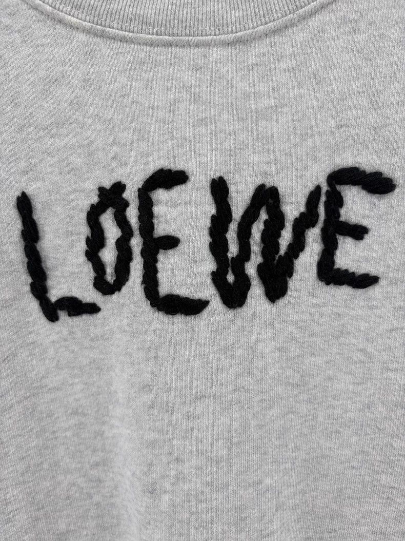 Loewe Loewe Gray Basic Logo Embroidered Sweatshirt Size US M / EU 48-50 / 2 - 3 Thumbnail