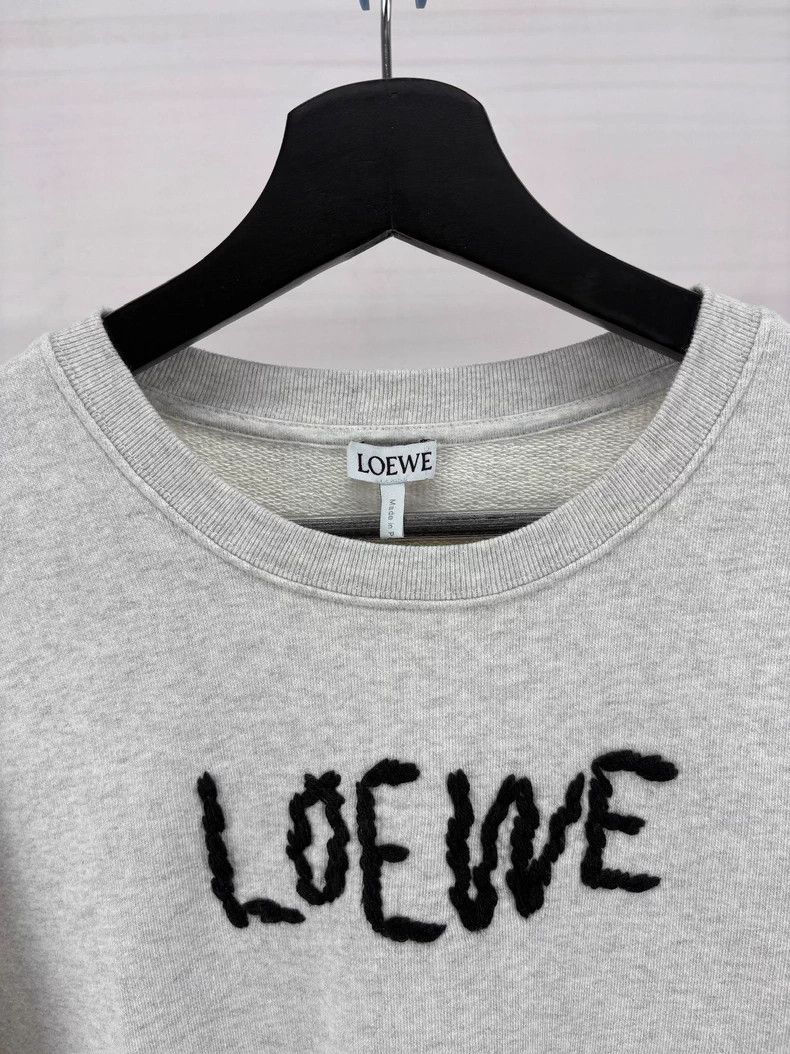 Loewe Loewe Gray Basic Logo Embroidered Sweatshirt Size US M / EU 48-50 / 2 - 4 Thumbnail