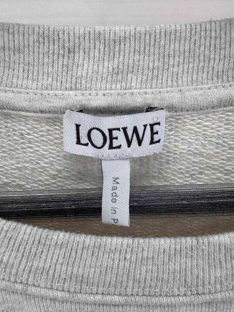 Loewe Loewe Gray Basic Logo Embroidered Sweatshirt Size US M / EU 48-50 / 2 - 6 Thumbnail