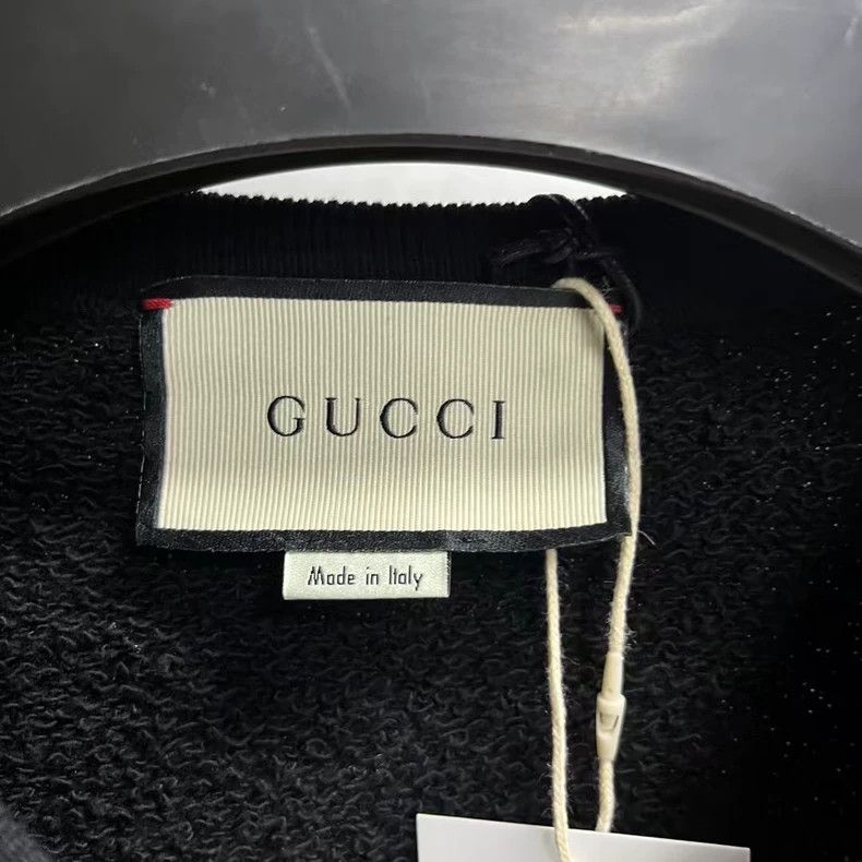 Gucci Gucci Black Logo Imprint Long Sleeve Sweatshirt Size US S / EU 44-46 / 1 - 2 Thumbnail