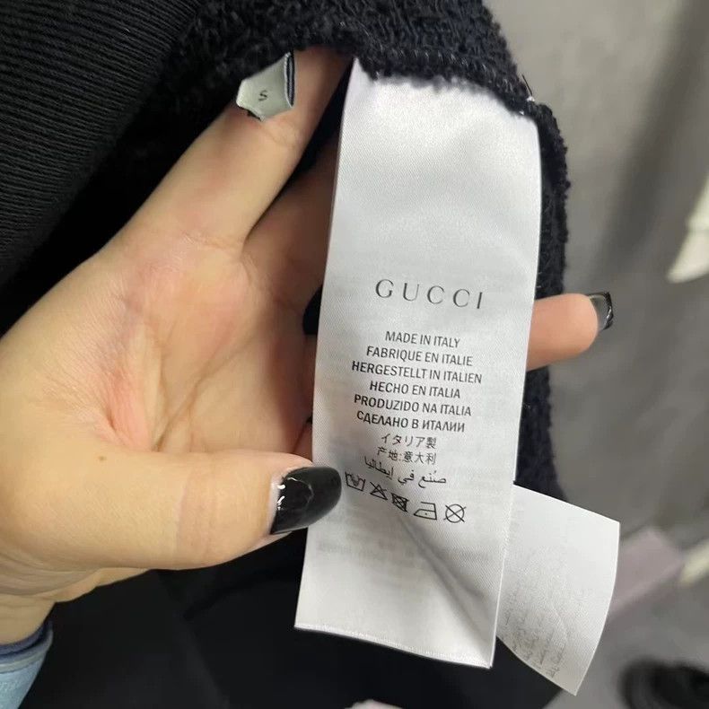Gucci Gucci Black Logo Imprint Long Sleeve Sweatshirt Size US S / EU 44-46 / 1 - 3 Thumbnail
