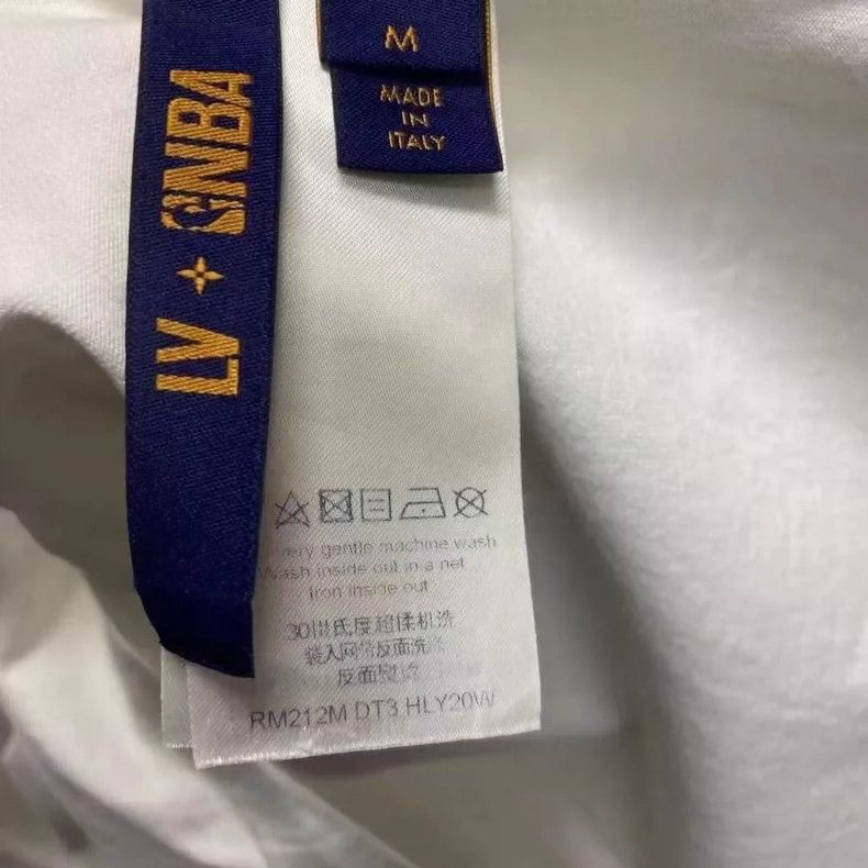 Louis Vuitton Louis Vuitton White NBA Logo Short Sleeve Shirt Size US M / EU 48-50 / 2 - 3 Thumbnail