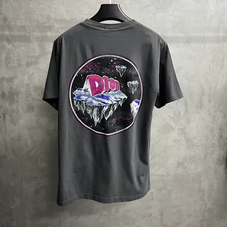 Dior Dior Gray Pattern Loose Fit T-Shirt Size US M / EU 48-50 / 2 - 4 Thumbnail