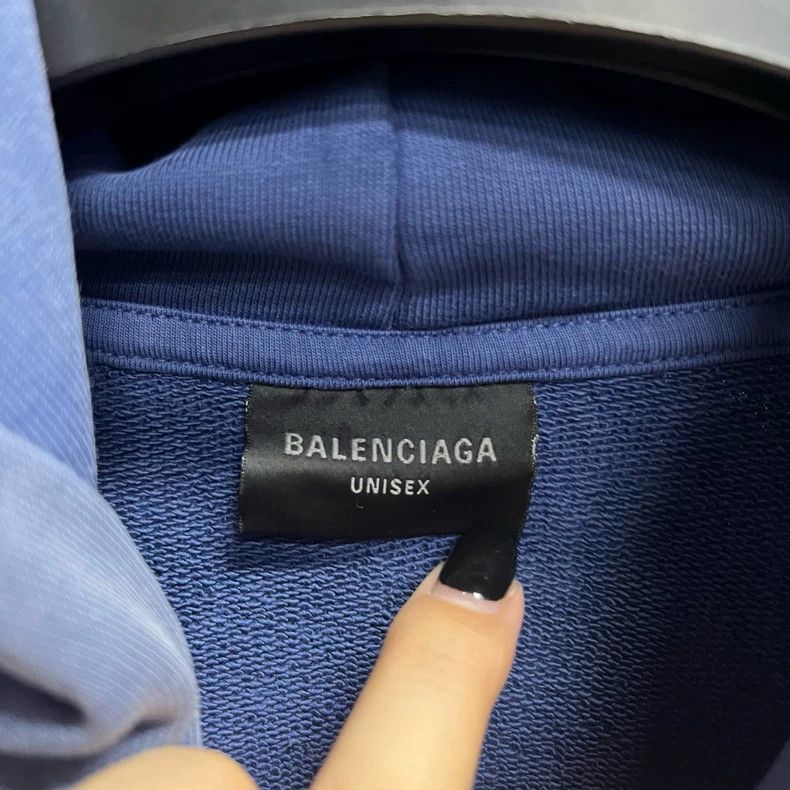 Balenciaga Balenciaga Blue Logo Gradient Hoodie Size US S / EU 44-46 / 1 - 2 Thumbnail