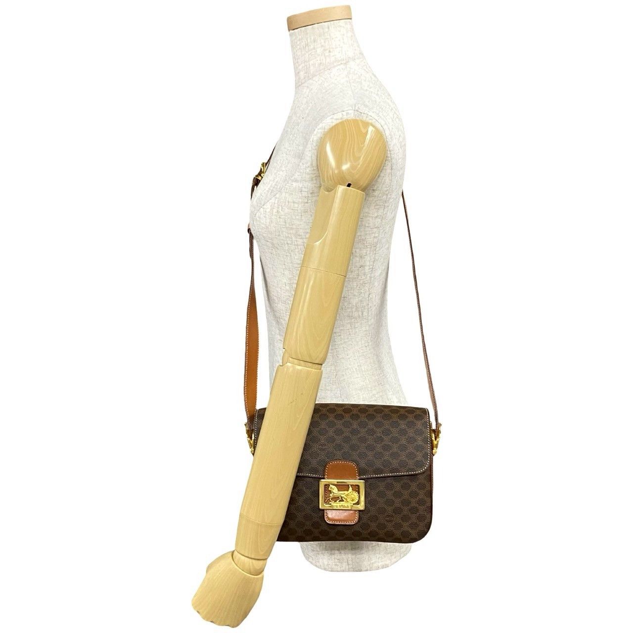 Celine Celine Celine Macadam Blazon Trionphe Leather Shoulder Bag Leather Shoulder Bag DUTY FREE for USA Size ONE SIZE - 3 Thumbnail