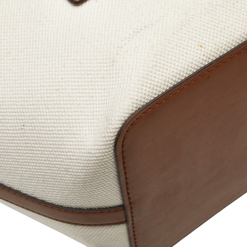Michael Kors Michael Kors Michael Kors Kimber Canvas Leather Tote Bag Canvas Tote Bag Size ONE SIZE - 4 Thumbnail