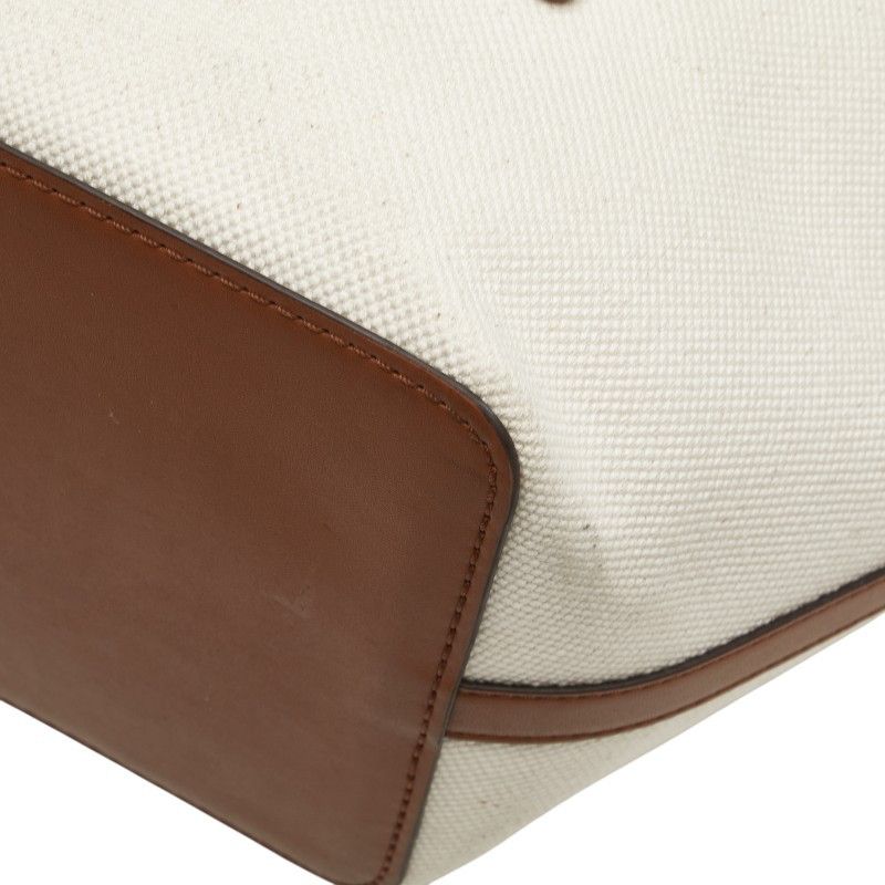 Michael Kors Michael Kors Michael Kors Kimber Canvas Leather Tote Bag Canvas Tote Bag Size ONE SIZE - 5 Thumbnail