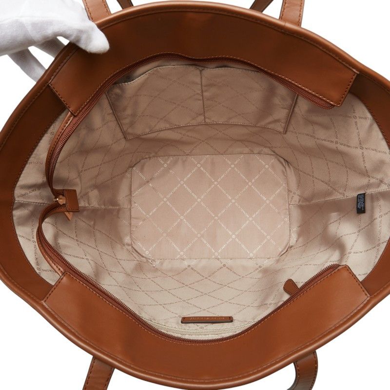 Michael Kors Michael Kors Michael Kors Kimber Canvas Leather Tote Bag Canvas Tote Bag Size ONE SIZE - 9 Thumbnail