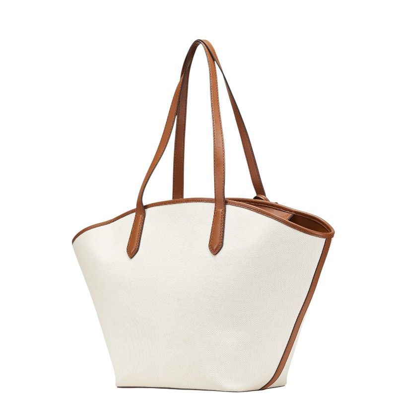 Michael Kors Michael Kors Michael Kors Kimber Canvas Leather Tote Bag Canvas Tote Bag Size ONE SIZE - 2 Thumbnail