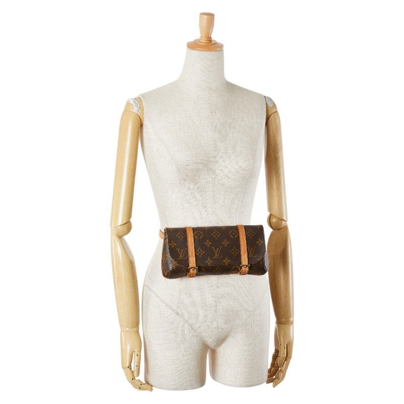 Louis Vuitton Louis Vuitton Louis Vuitton Pochette Marelle Monogram Waist Bag Canvas Belt Bag M51159 DUTY FREE for USA Size ONE SIZE - 13 Thumbnail