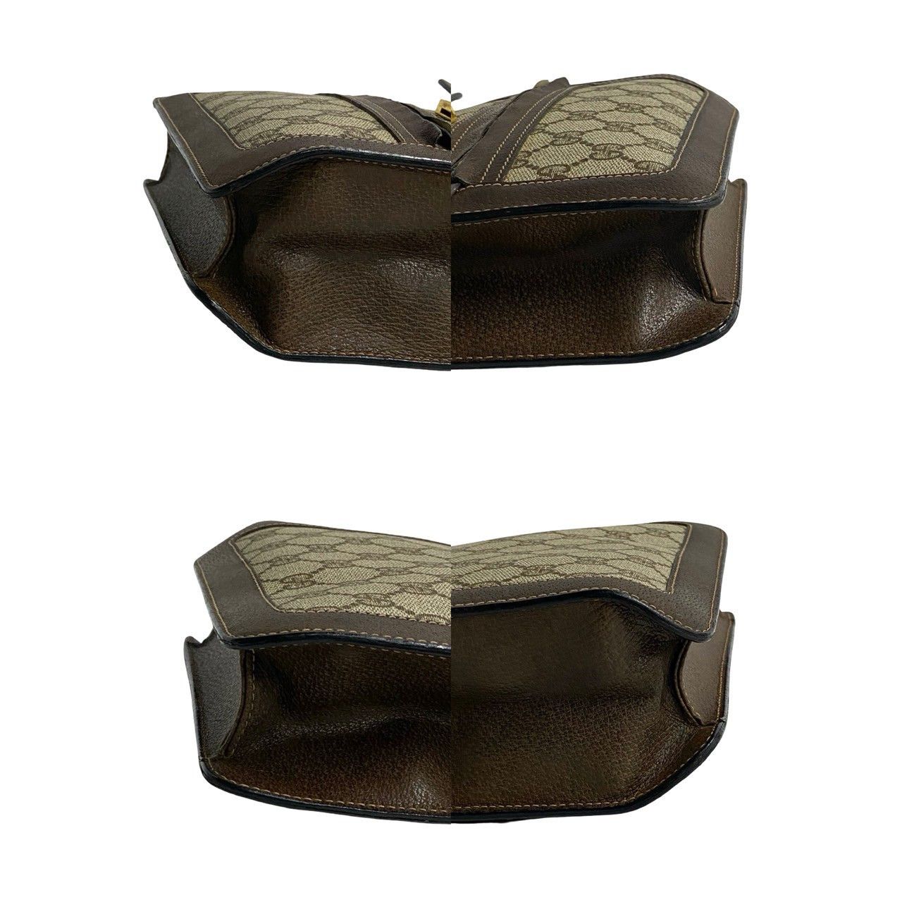 Gucci Gucci Old Gucci GG Logo Leather Shoulder Bag Leather