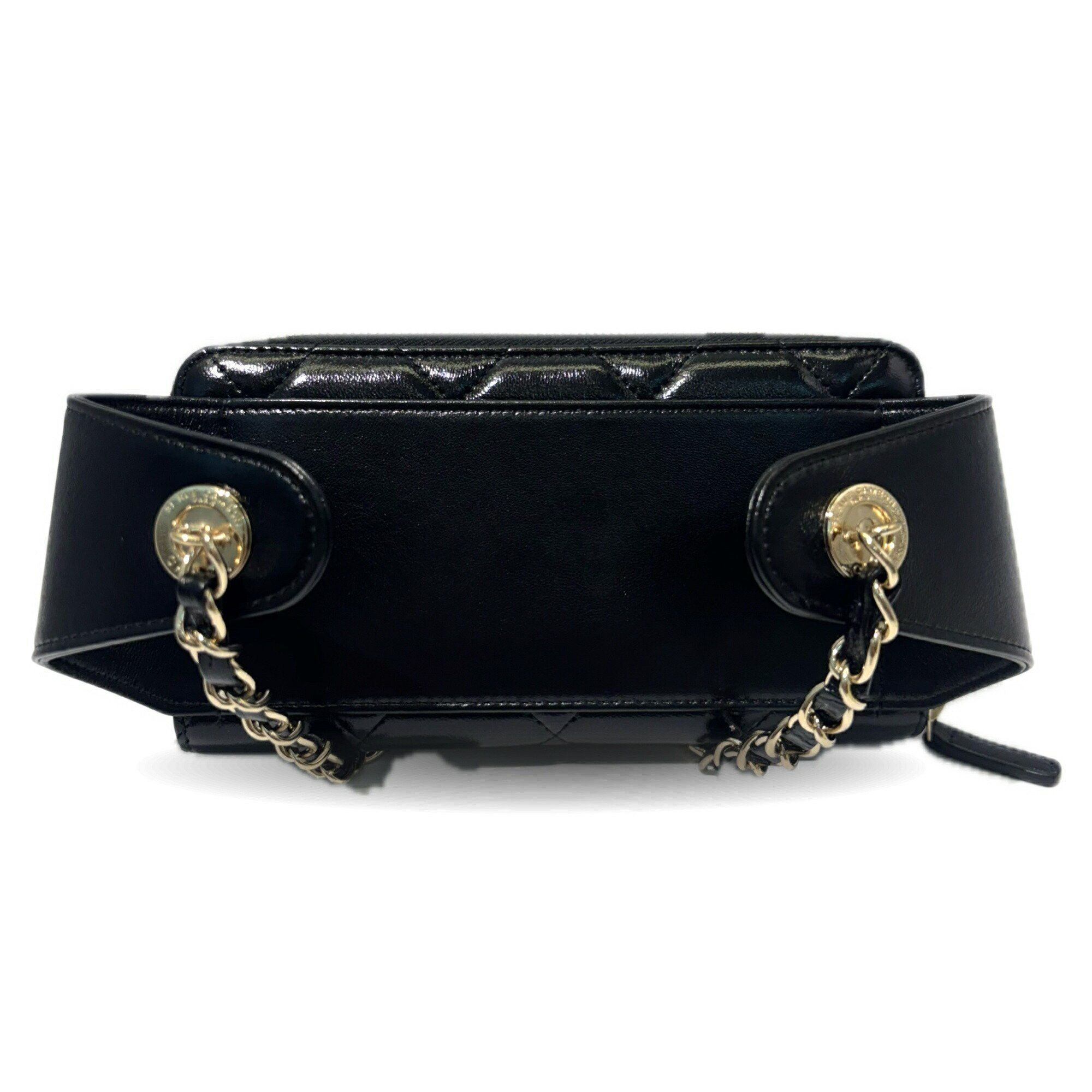 Chanel Chanel Waist Wallet Pouch Chain Lambskin Black Coco Mark CHANEL Size ONE SIZE - 2 Thumbnail