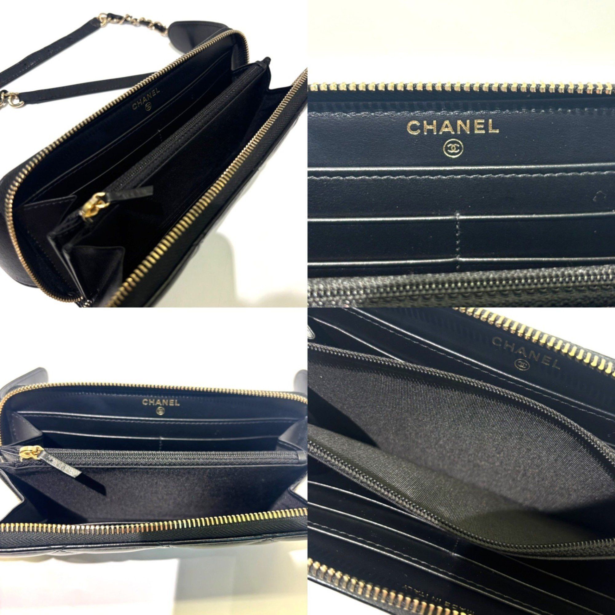Chanel Chanel Waist Wallet Pouch Chain Lambskin Black Coco Mark CHANEL Size ONE SIZE - 6 Thumbnail