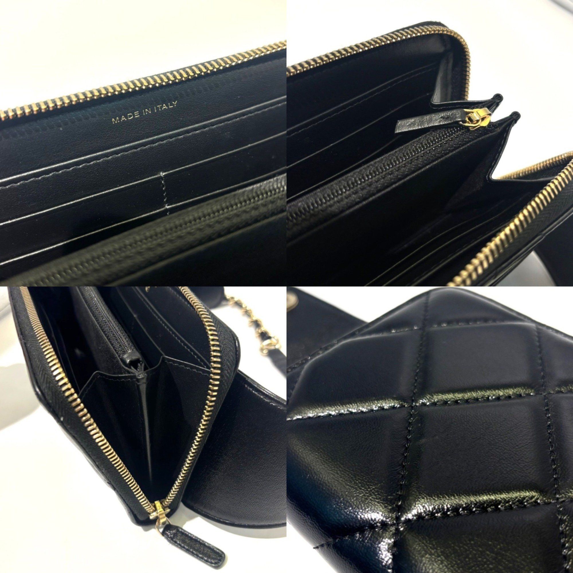 Chanel Chanel Waist Wallet Pouch Chain Lambskin Black Coco Mark CHANEL Size ONE SIZE - 7 Thumbnail