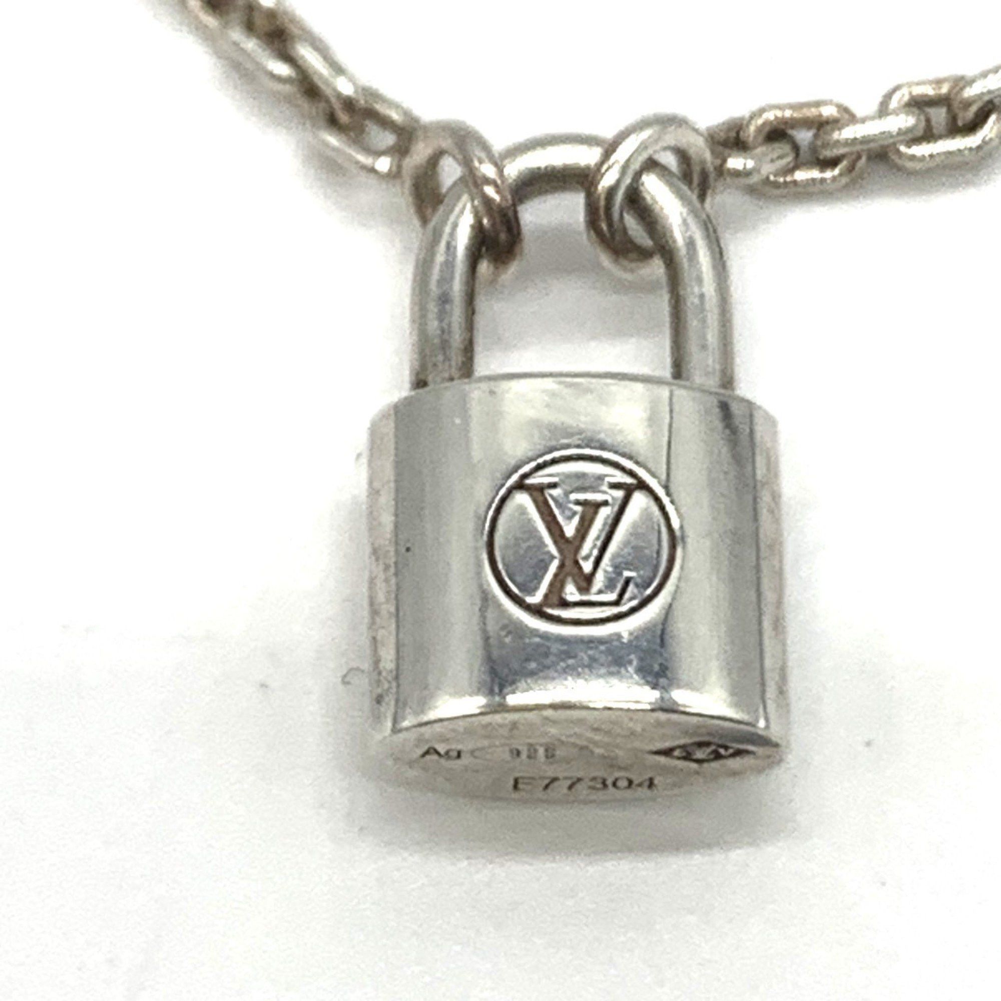 Louis Vuitton Louis Vuitton Bracelet Silver Lockit Q95450 Ag925 Padlock Charm LOUIS VUITTON Size ONE SIZE - 2 Thumbnail