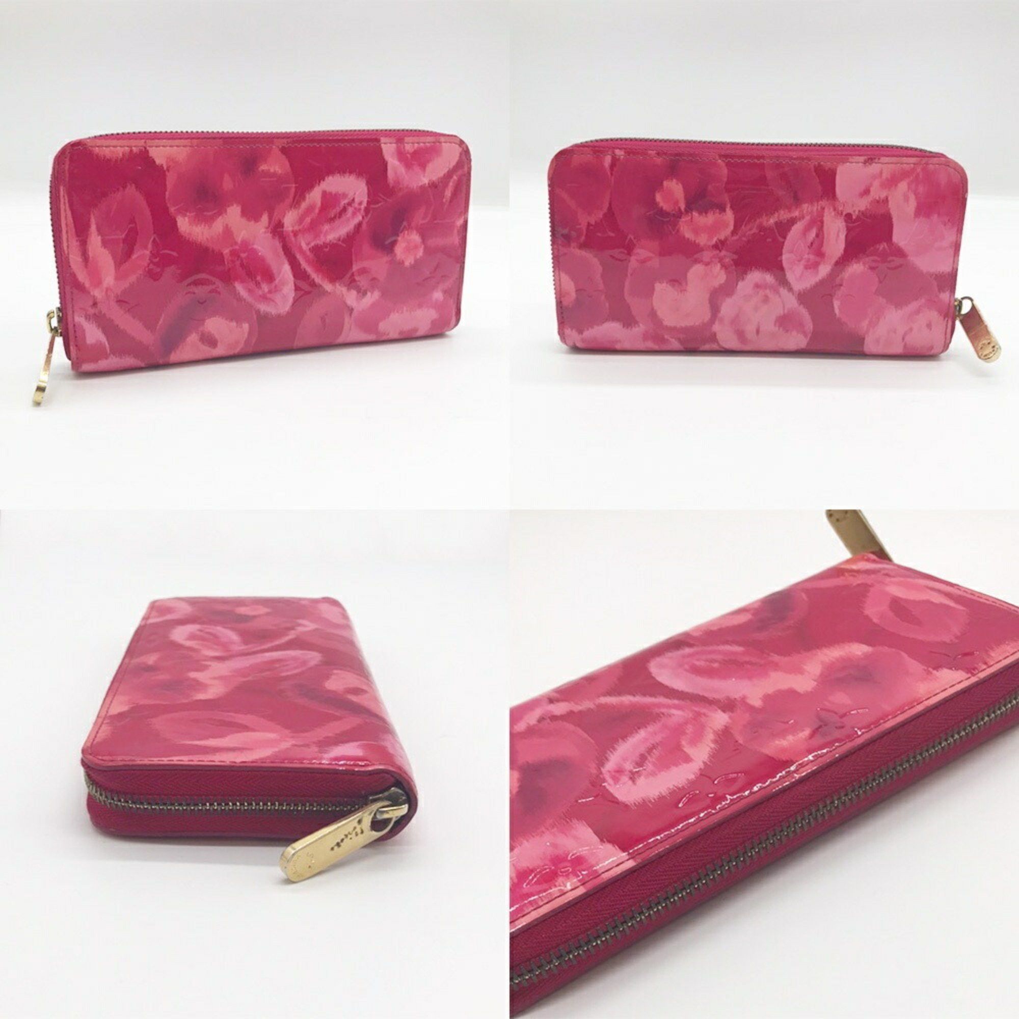Louis Vuitton Louis Vuitton Long Wallet Ikat Flower Zippy Vernis Rose Indien LOUIS VUITTON Size ONE SIZE - 2 Thumbnail
