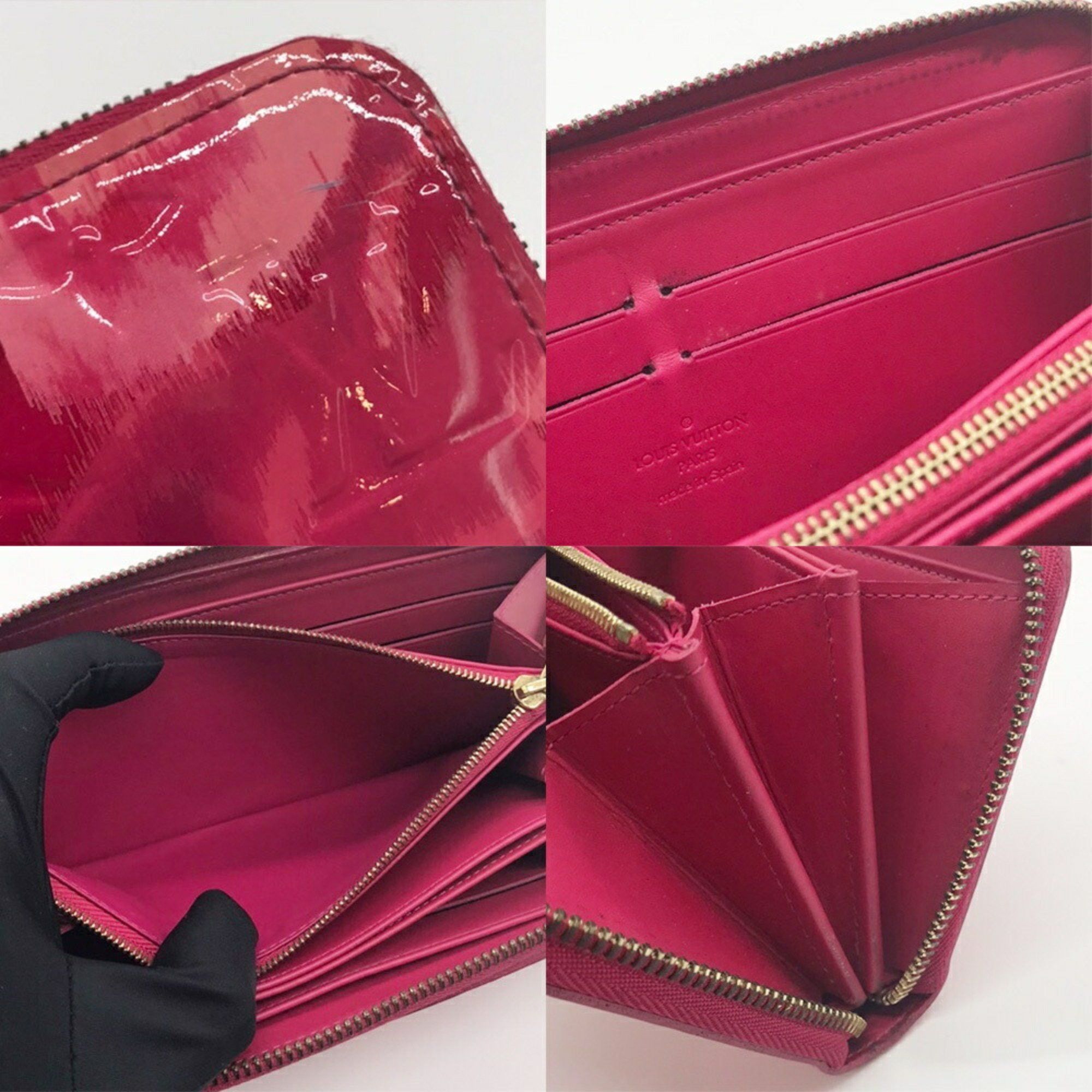 Louis Vuitton Louis Vuitton Long Wallet Ikat Flower Zippy Vernis Rose Indien LOUIS VUITTON Size ONE SIZE - 4 Thumbnail