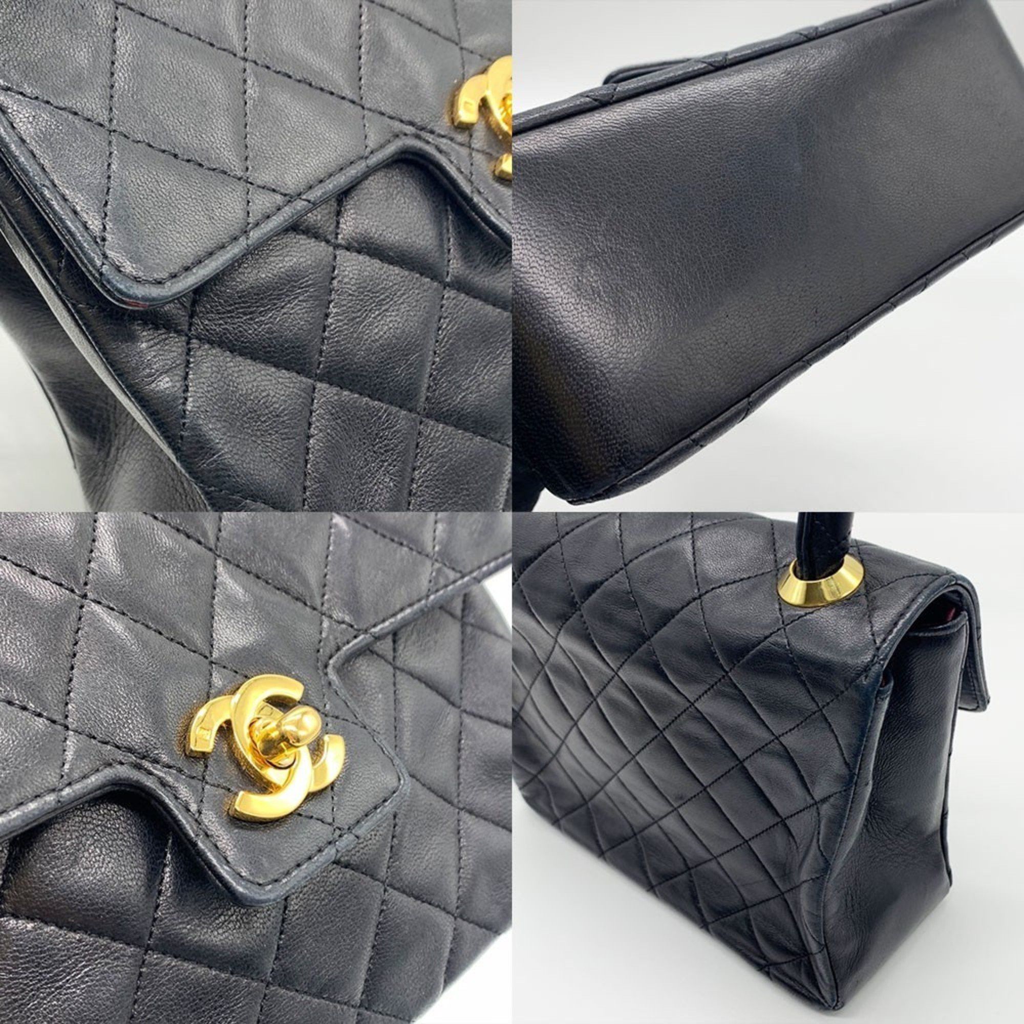 Chanel Chanel Bag Matelasse Handbag Black Turn Lock Coco Mark CHANEL Size ONE SIZE - 4 Thumbnail